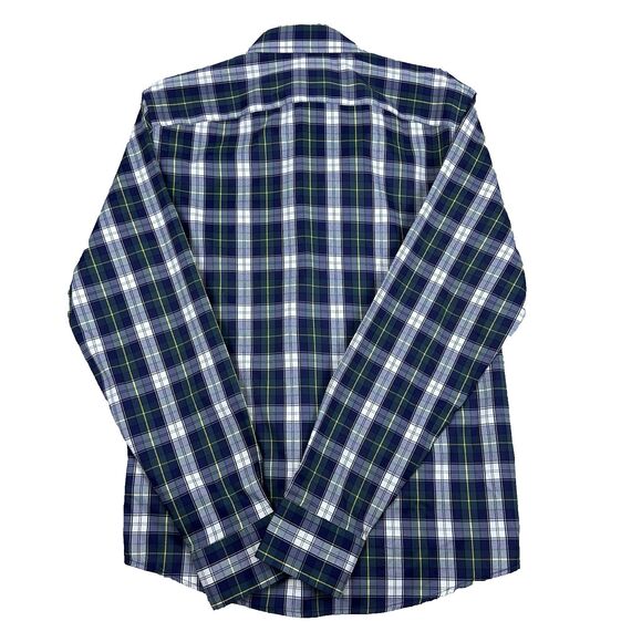 UNTUCKit Mens M Slim Fit Shirt Blue Plaid Button Down‎ Preppy Classic Everyday - Picture 2 of 10